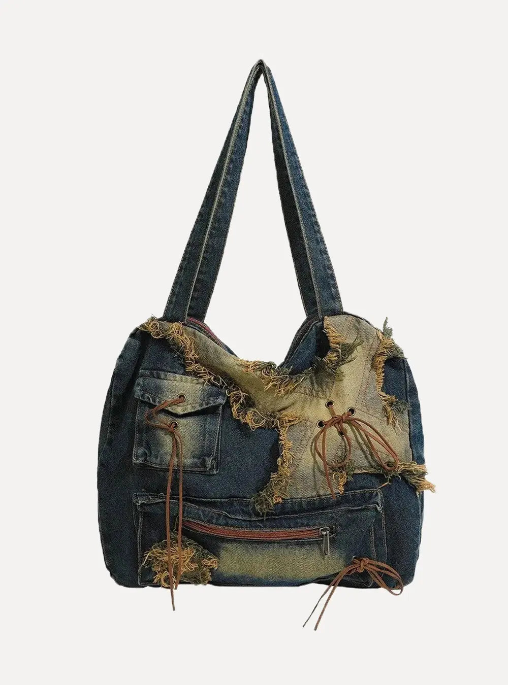 Vintage Washed Denim Shoulder Bag | Y2K, Vintage Clothing