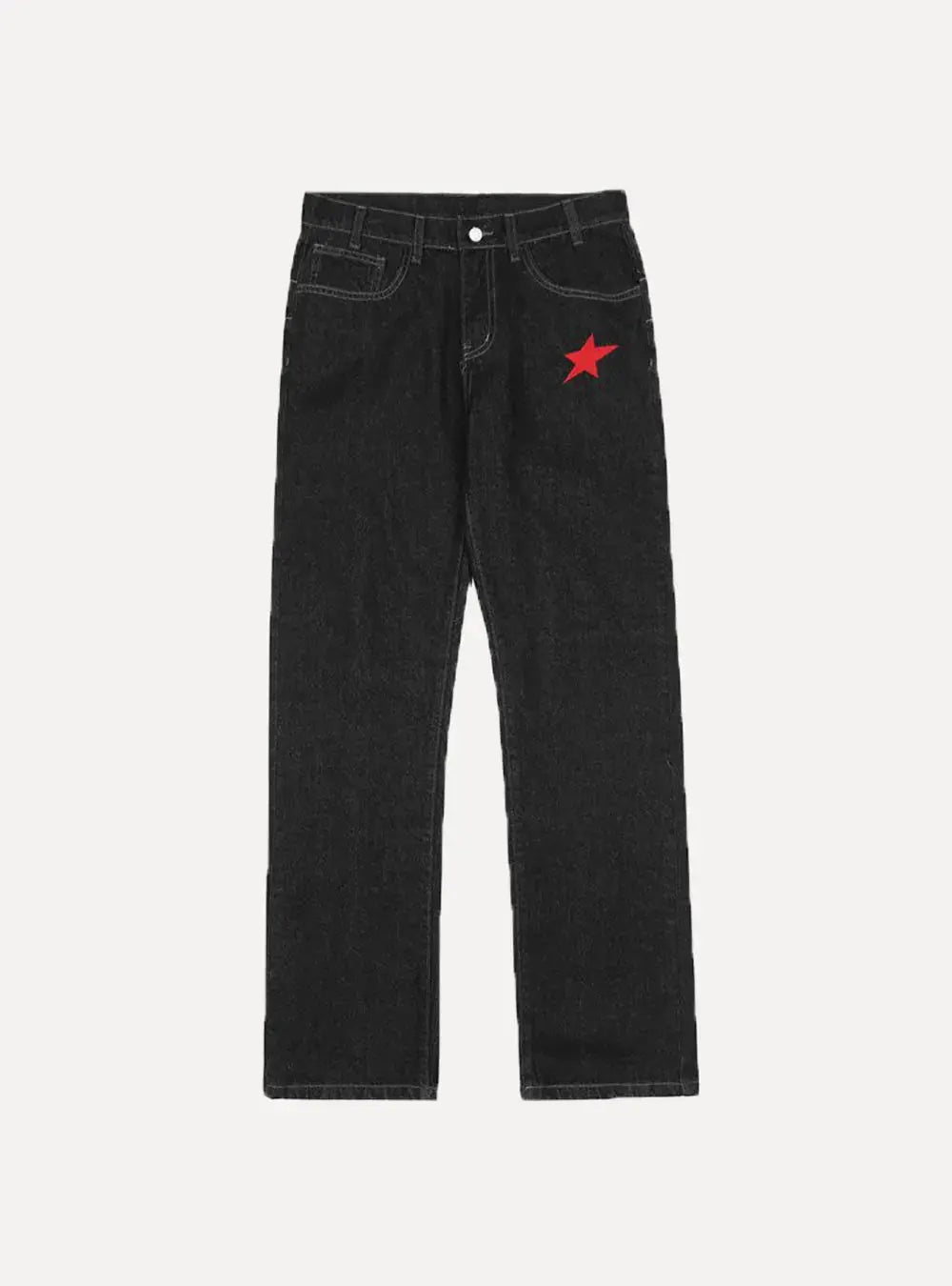 "Chic Star" Straight Jeans - Aleksandrov - Y2K - Vintage Clothing