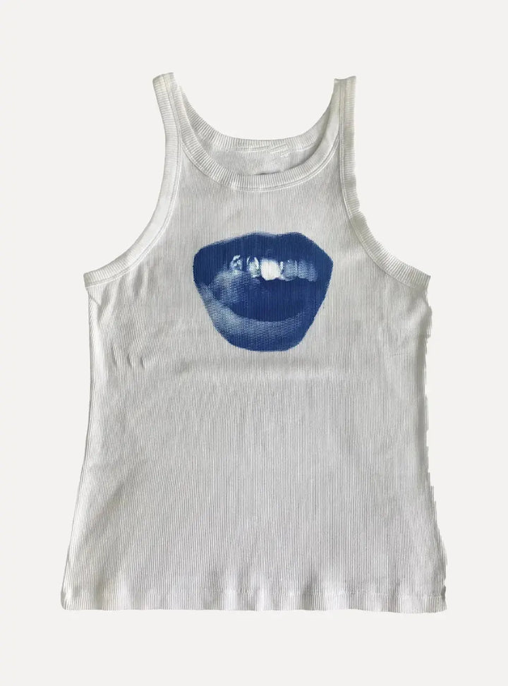 "Flavorful Lips" Top - Aleksandrov - Y2K - Vintage Clothing