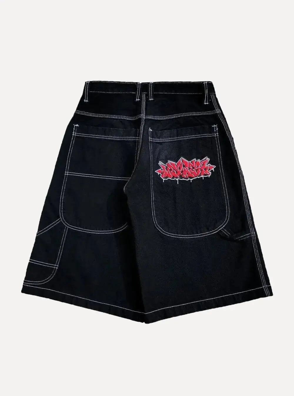 Hip Hop Knee-Length Shorts - Aleksandrov - Y2K - Vintage Clothing