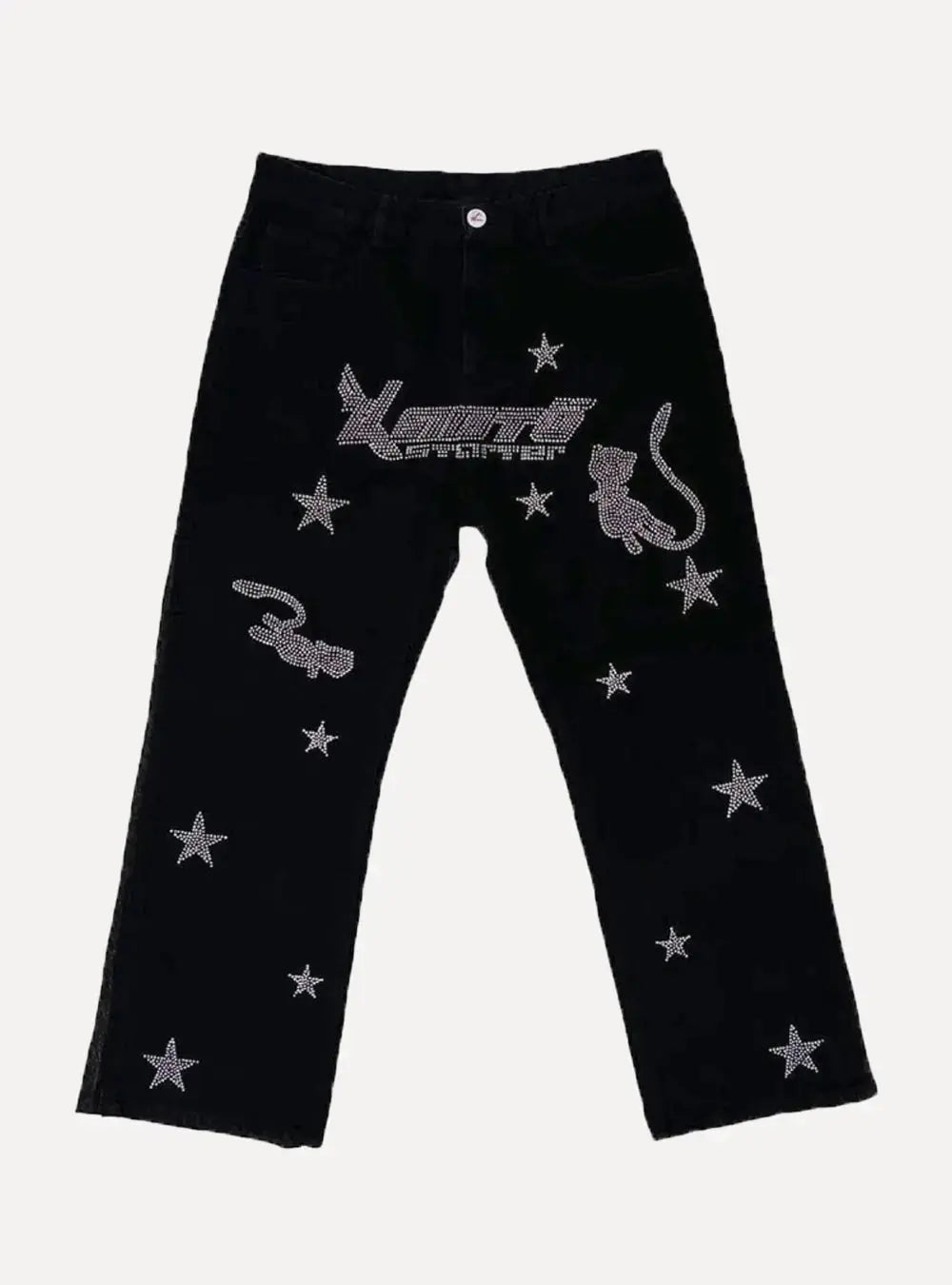 "Stars" Straight Jeans - Aleksandrov - Y2K - Vintage Clothing