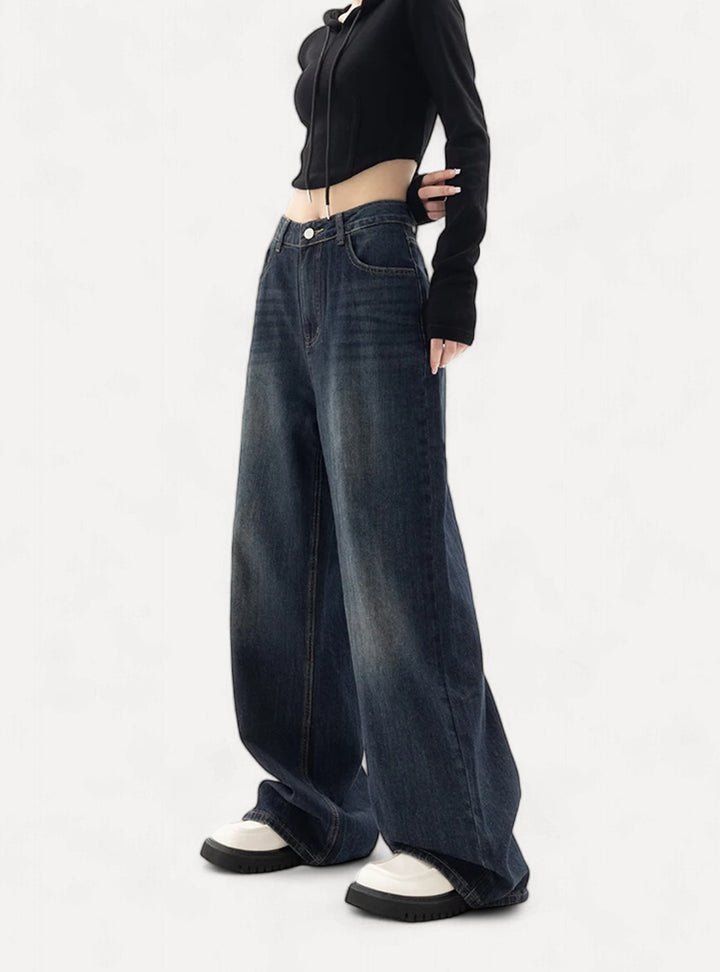 Vintage Blue 90s Boyfriend Jeans